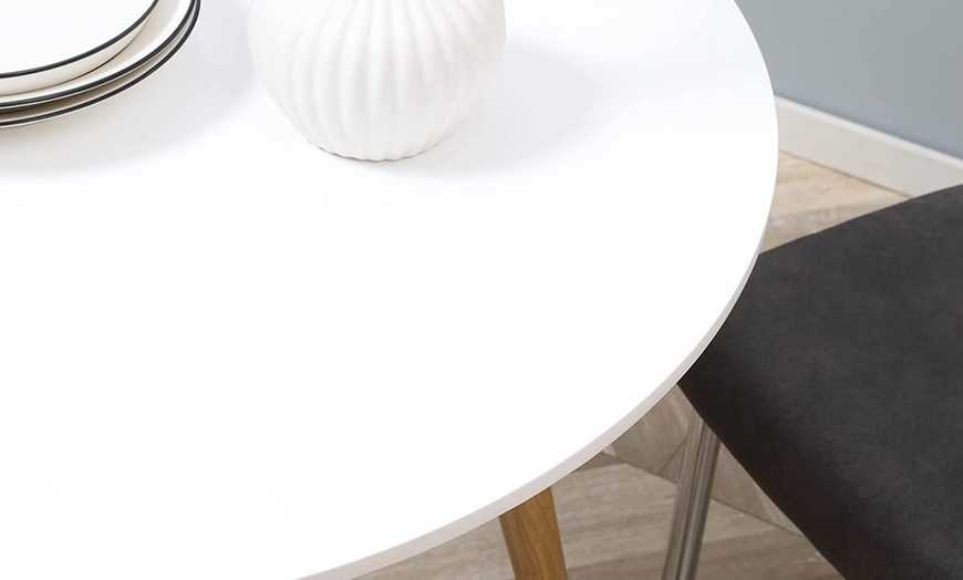 Image 11: Homcom Scandanavian-Style Dining Table