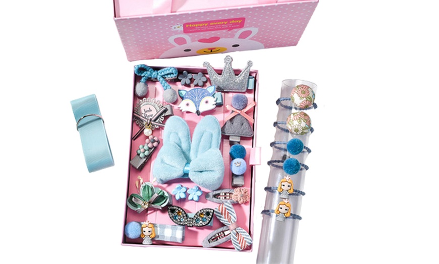 Image 1: 24-Piece Girl's Hair Box