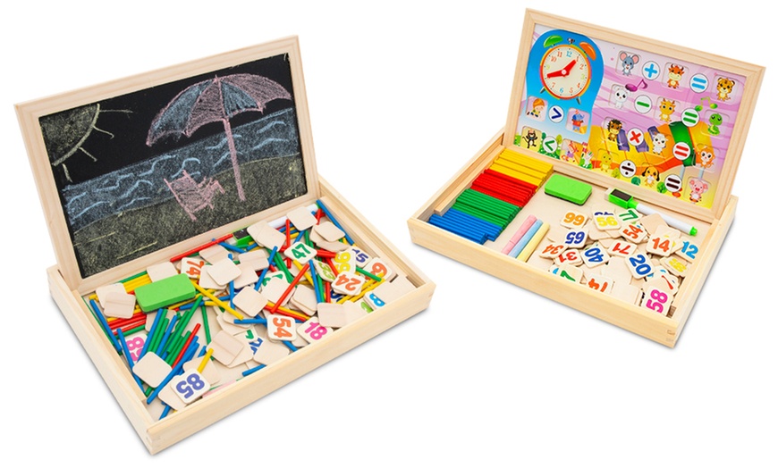 Image 7: Kid's Wooden Mathematics Board