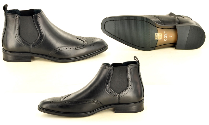 Image 7: Men's Faux Leather Brogues