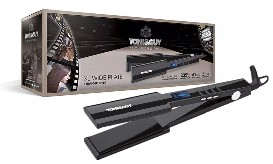Toni & Guy Salon Professional XL Wide-Plate Hair Straightener - Primary Image
