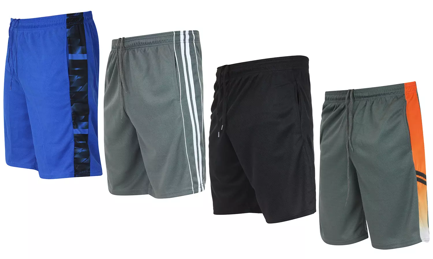 Real Essentials Boys' Mesh Active Shorts with Pockets (5-Pack) - Primary Image