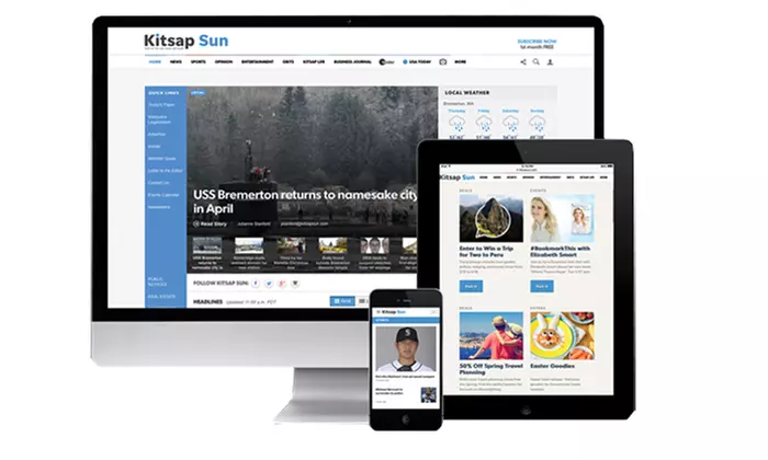 Subscription to "Kitsap Sun" (Up to 92% Off). Three Options Available. - Second Medium