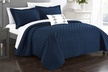 Chic Home Shaly Interlaced Design Quilt Set (3- or 4-Piece) - Second Medium