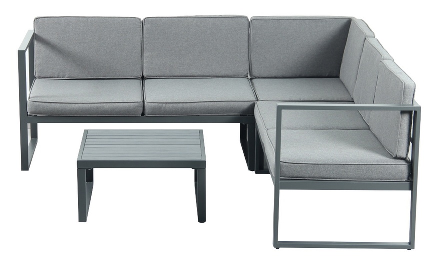 Image 2: Chester 5 Seat Modular Sectional Corner Set 