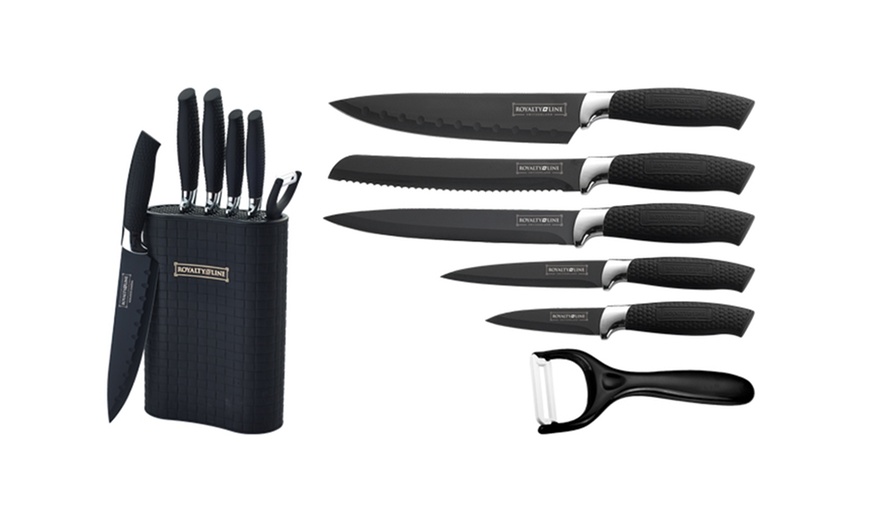 Image 2: Six-Piece Knife Set with Stand