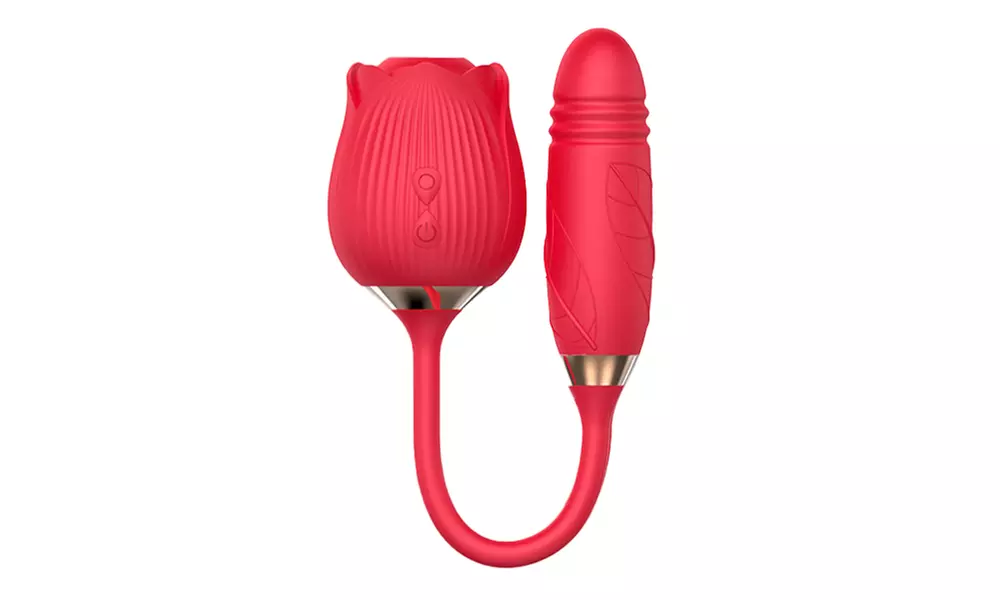 1x oder 2x G-Punkt-Vibrator mit Saug-Funktion in Rose-Form