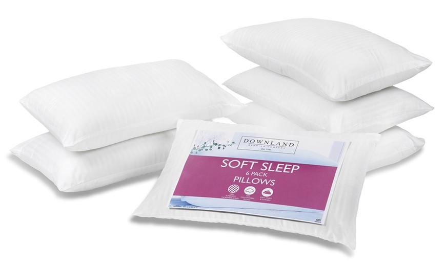 Image 2: 6 Downland Bedding Sleep Pillows