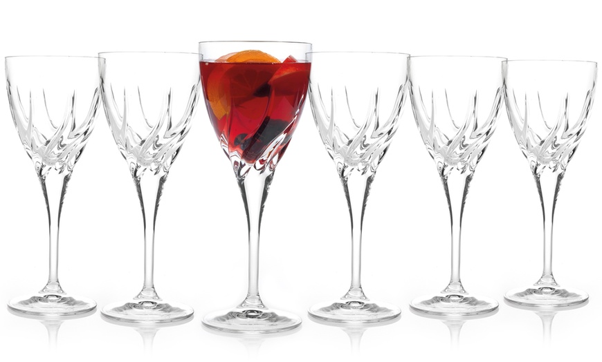 Image 2: RCR Twist Crystal Wine Glasses