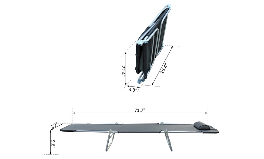 Image 11: Outsunny Sun Lounger
