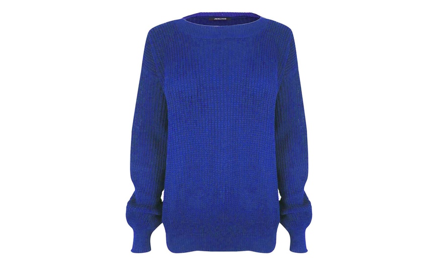 Image 6: Chunky Knit Oversized Baggy Jumper