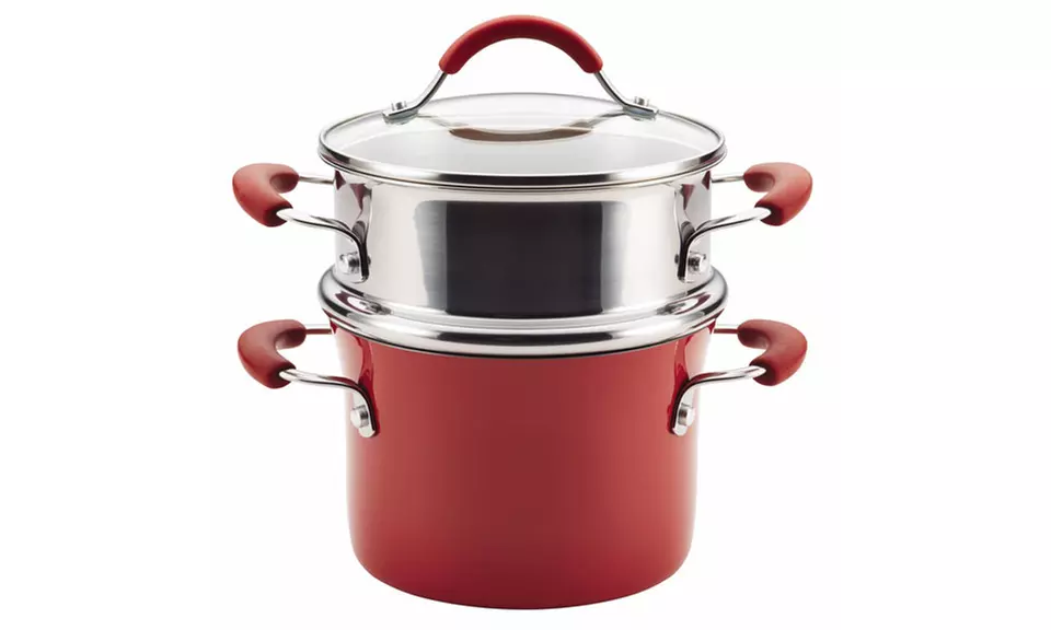 Rachael Ray Cucina Nonstick 3-Quart Covered Pot and Steamer - Second Medium