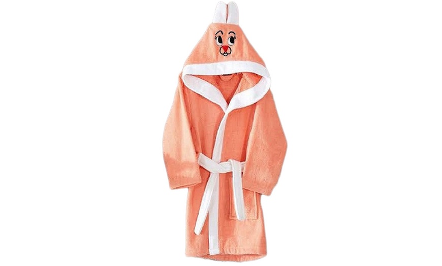 Image 4: Hooded Bathrobe for Children