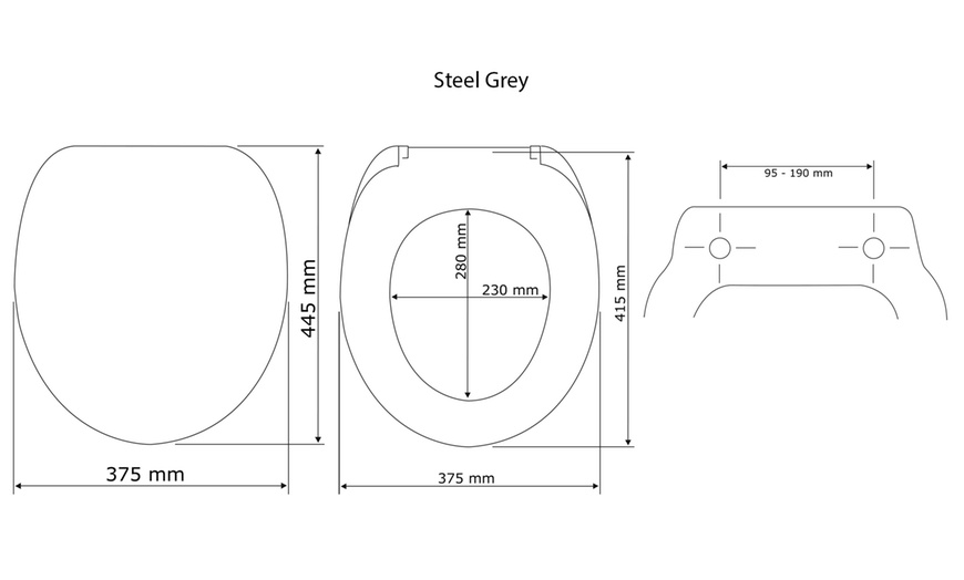 Image 16: Duroplast toiletbril met print