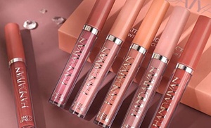 Six-Colour Velvet Matte Non-Stick Lip Gloss Set