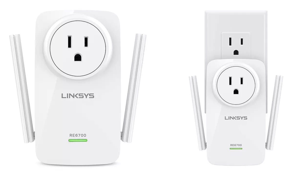Linksys AC1200 Amplify Dual-Band WiFi Range Extender (Manufacturer Refurbished) - Primary Image