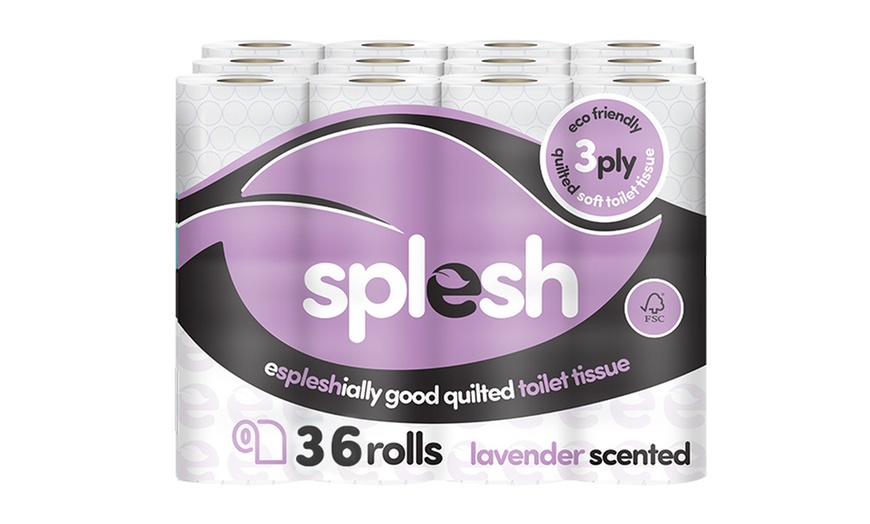 Image 5: Splesh Toilet Roll, Soft & Quilted Eco-Friendly Lavender