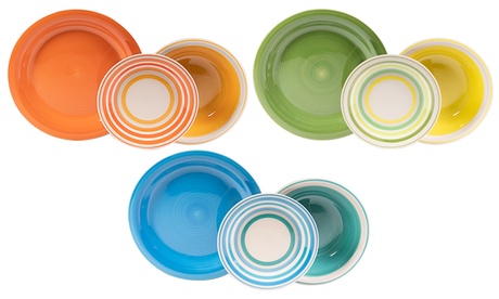 Servizio da 18 piatti Kyklos Casa Collection in colori assortiti