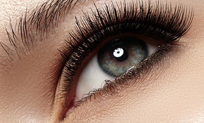 Image 3: Full Set of Classic Eyelash Extensions or 3D or 6D Volumes with Fill! 