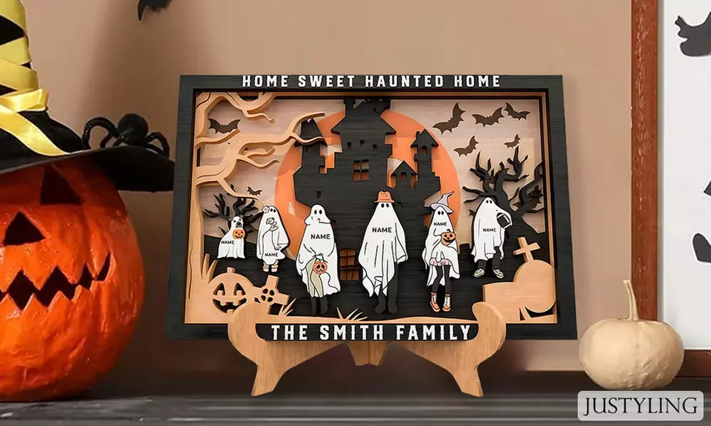 Spooky Halloween Family Sign - 1 or 2-Pack from Yes Bobbleheads