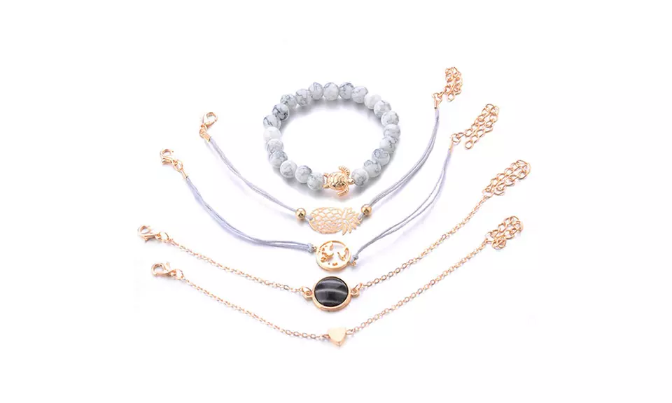 One or Two Sets of Five Bracelets - Second Medium