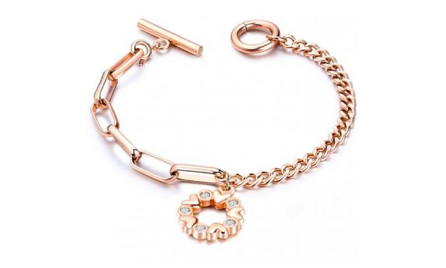 Image 4: Bracciale con cuore con cristalli Swarovski® Eira Wen®