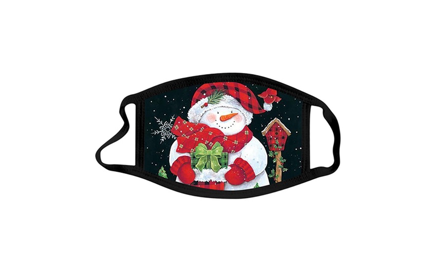 Image 5: Up to Six Adults' and Kids' Reusable Christmas-Themed Face Masks