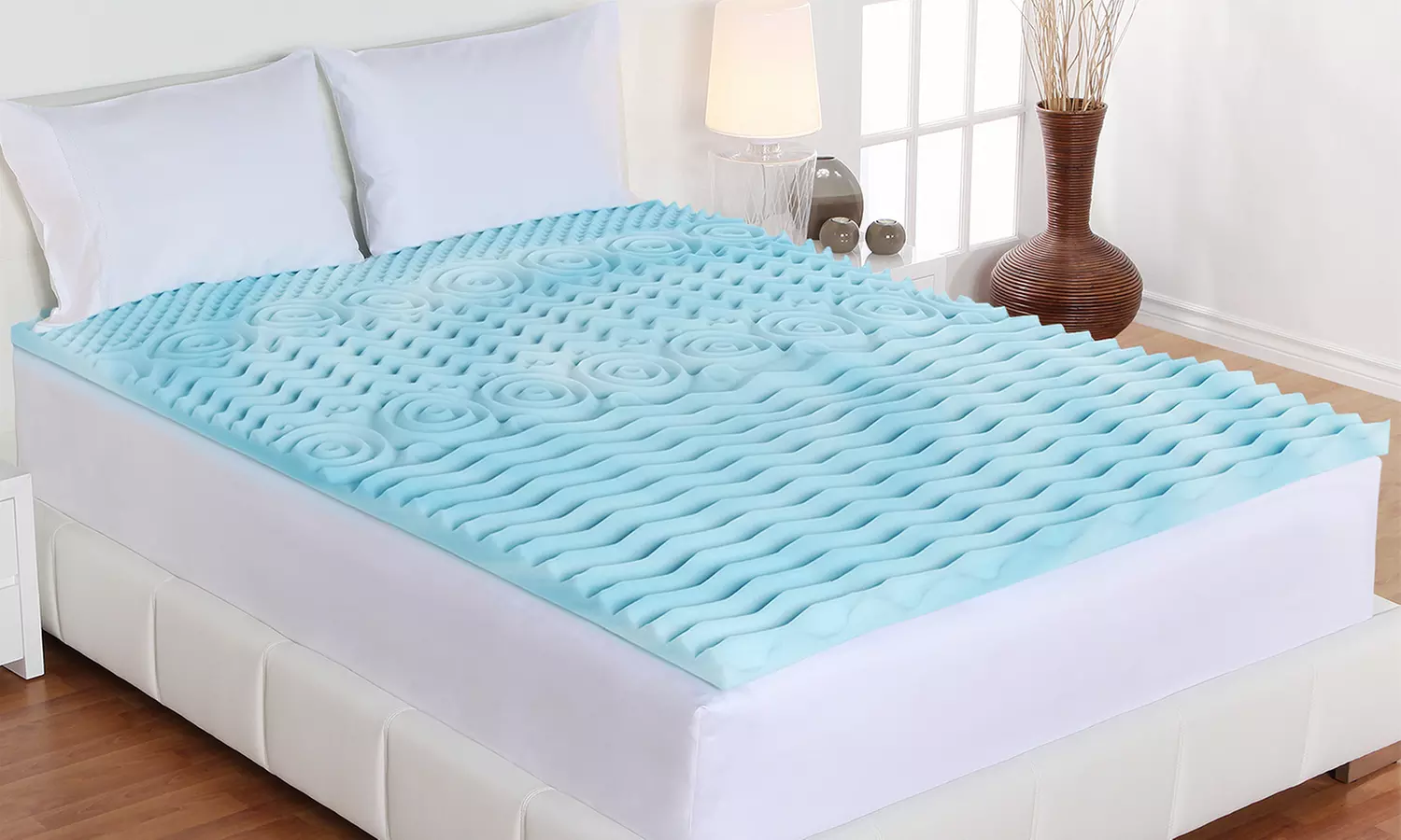 Authentic Comfort 4" Orthopedic 5-Zone Gel Foam Mattress Topper - Primary Image