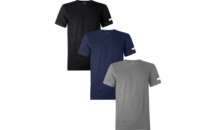 Image 10: Set di 3 canotte o t-shirt da uomo i 100% cotone di Navigare