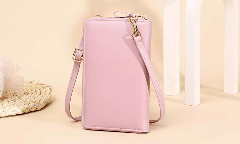 Sac à bandoulière pour téléphone en cuir PU