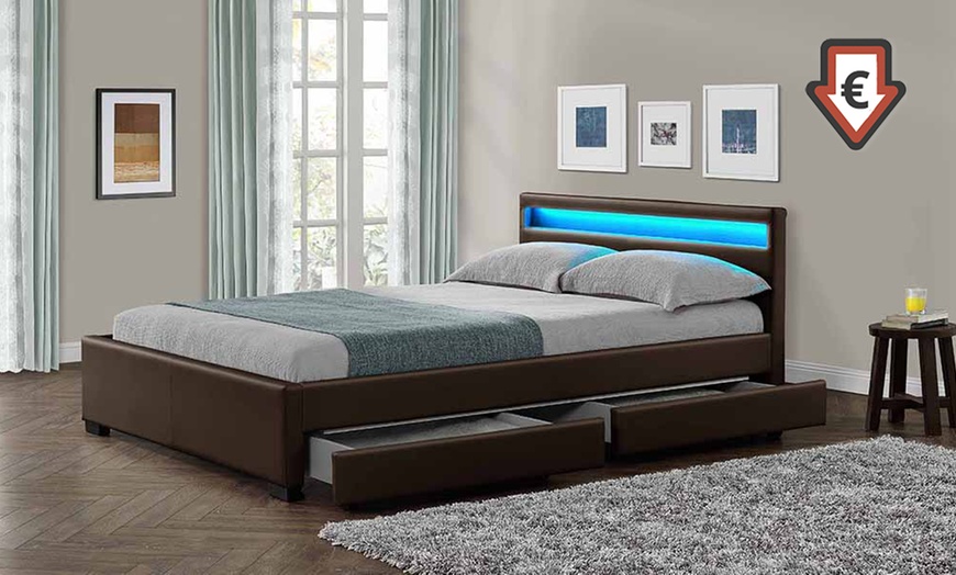 Image 1: Comet Bed Frame and Mattress