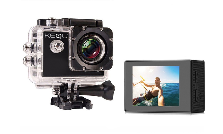 Image 6: Water-Resistant HD Action Camera