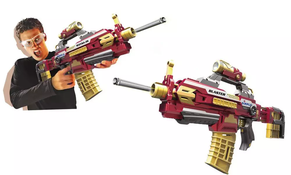 Dimple Foam Dart Attack Blaster with Rapid Refill Cartridges - Second Medium