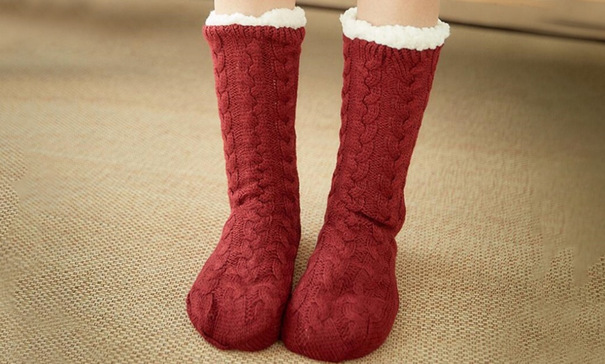 Image 2: Fleece Lined Socks
