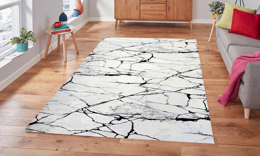 Image 5: Tapis de salon effet marbre