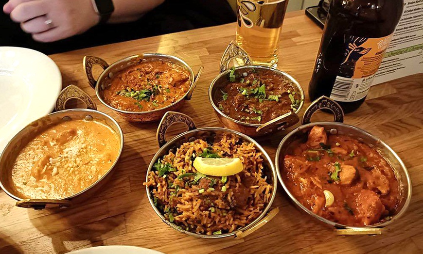 Image 4: Enjoy Authentic Flavours: Five Tapas, Rice or Naan and Wine