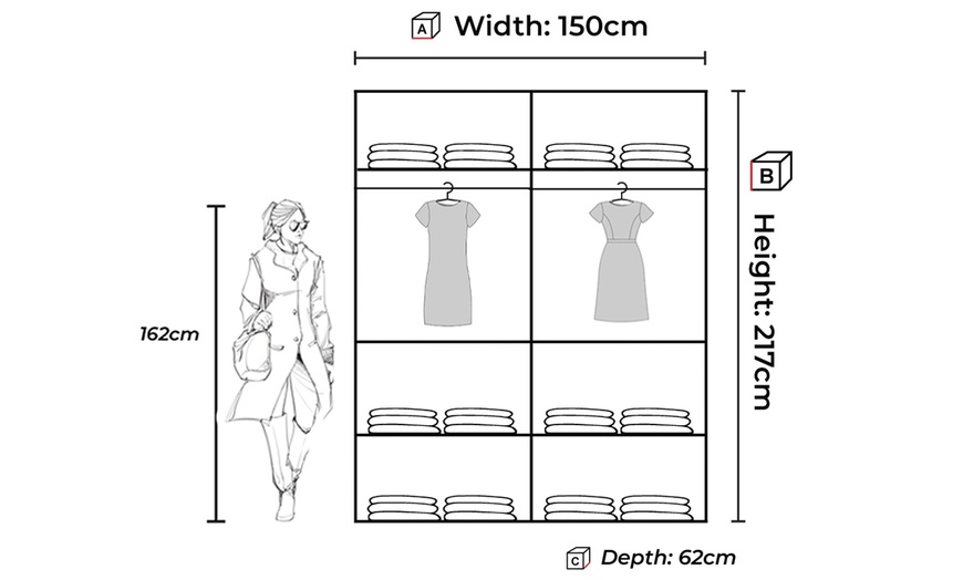 Image 16: MDF Wardrobe with Sliding Doors