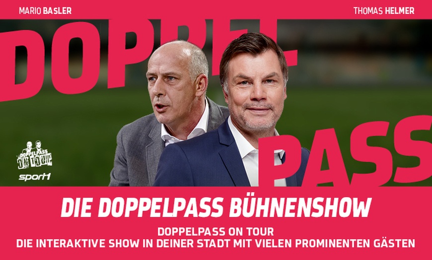 Image 1: Ticket für Doppelpass-Bühnenshow mit Thomas Helmer und Mario Basler