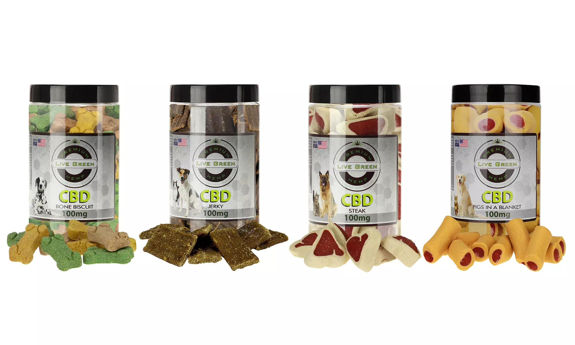 CBD Dog Treats 100mg by Live Green Hemp - Primary Image
