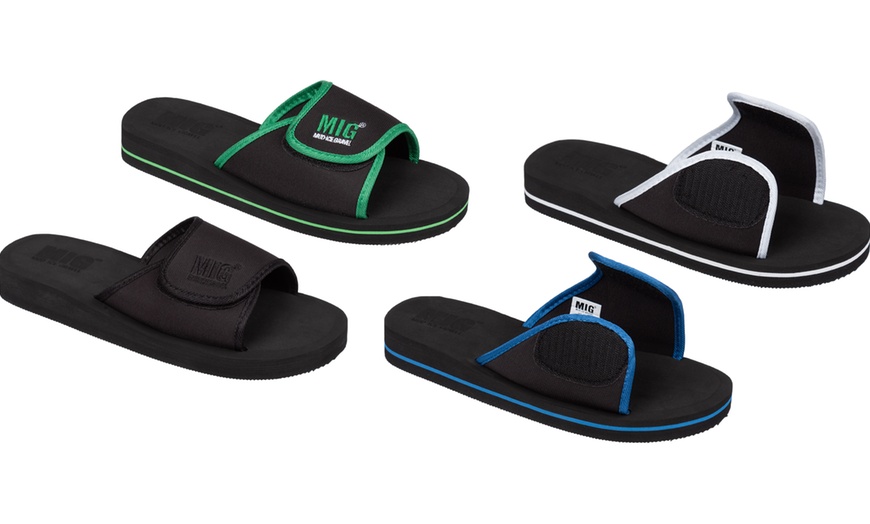 Image 1: Boys' Flip-Flop Summer Sliders