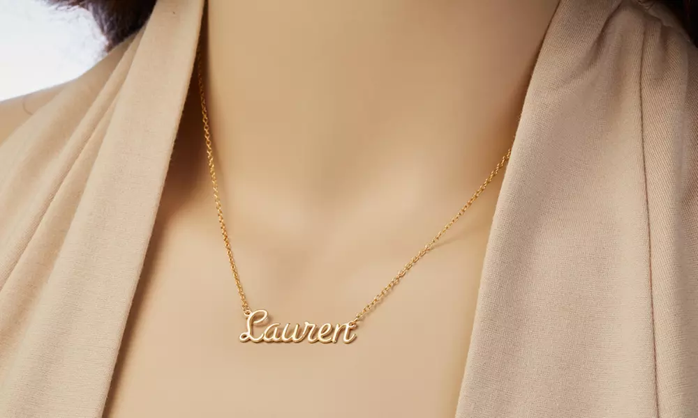 Monogram Online Personalized Name Necklace in Sterling Silver - Primary Image