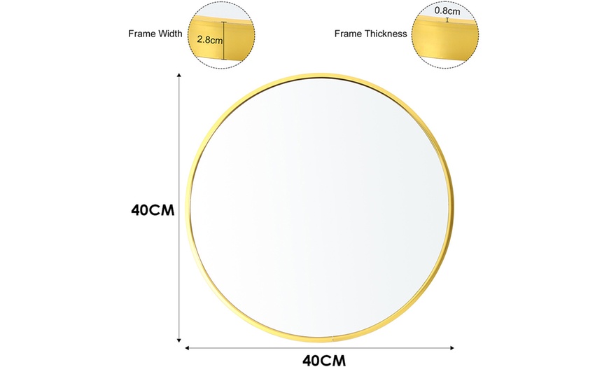 Image 8: Nordic Round Mirrors, Stylish Frames in Various Sizes