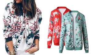 Floral Bomber Jacket