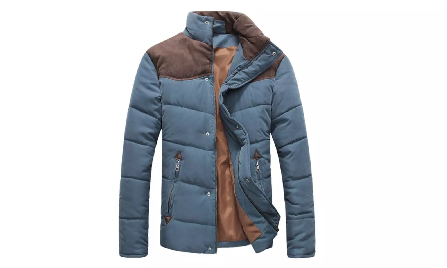 Men's Contrast Shoulder Padded Jacket - Second Medium