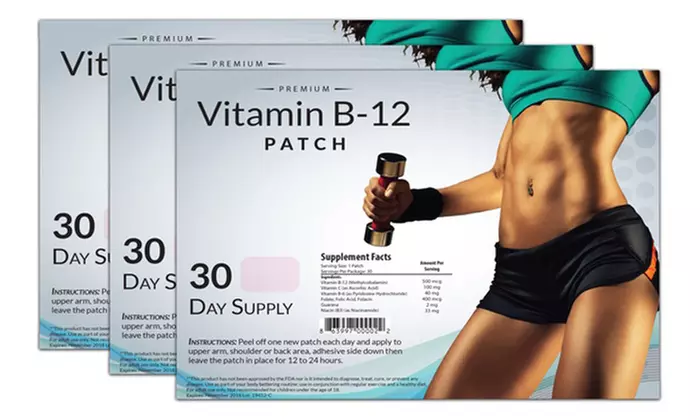 VitaPatch Vitamin B12 and Guarana Slimming Patches (30-, 60-, or 90-Pack) - Second Medium