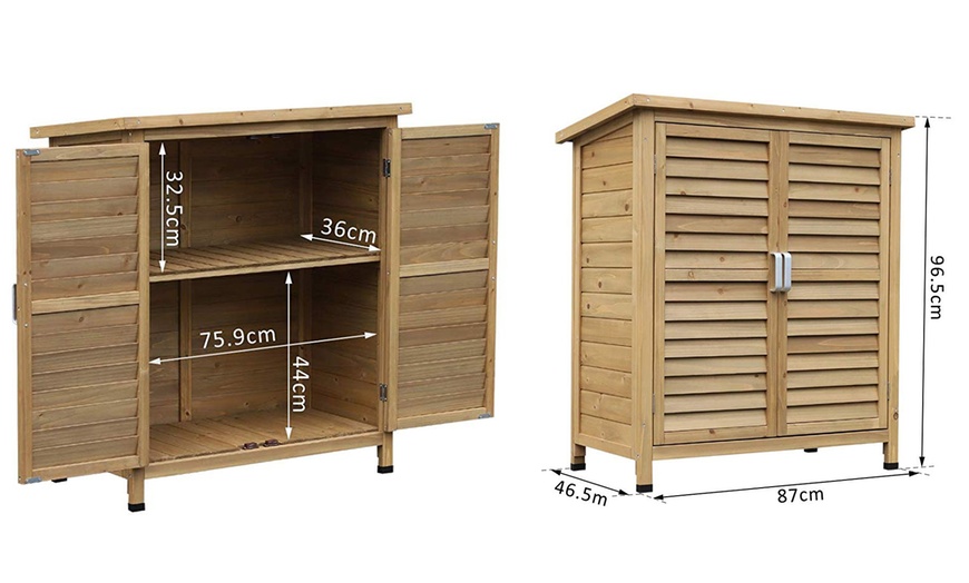 Image 6: Wooden Garden Storage Shed