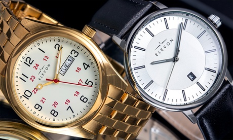 Montre Elevon, modèles Gann et Vin avec affichage de la date