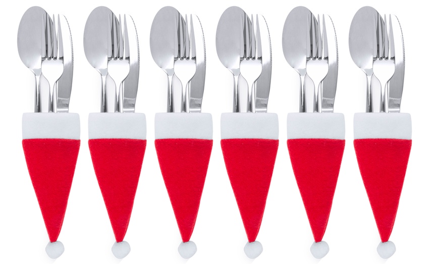 Image 4: Cutlery and Xmas Decoration Set