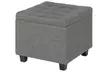 Gepolsterter Puff mit Stauraum in der Farbe nach Wahl - Second Medium