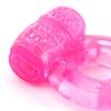Image 3: Silicone Enhancement Waterproof Simulator Vibrating C-Ring